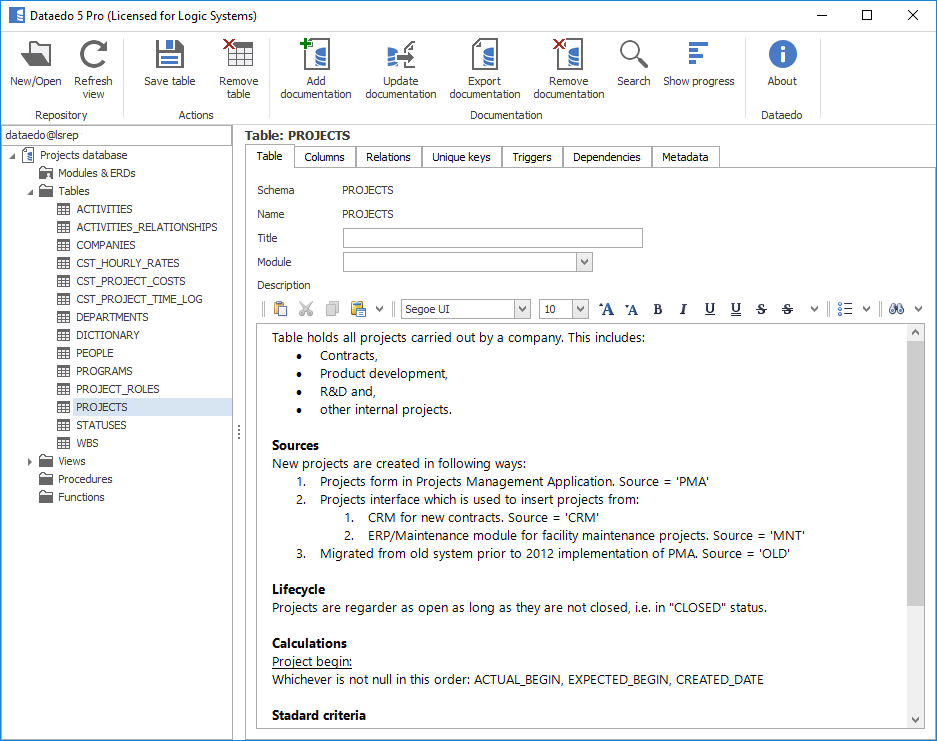 data dictionary creator