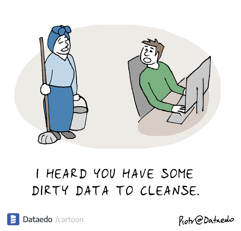 Data Cleansing – Dataedo Data Cartoon