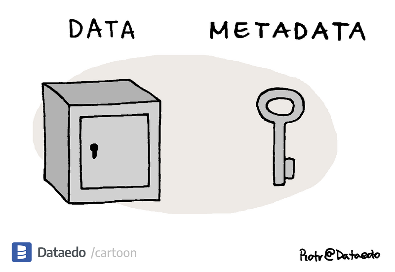 Dataedo - cartoon - data-vs-metadata-1