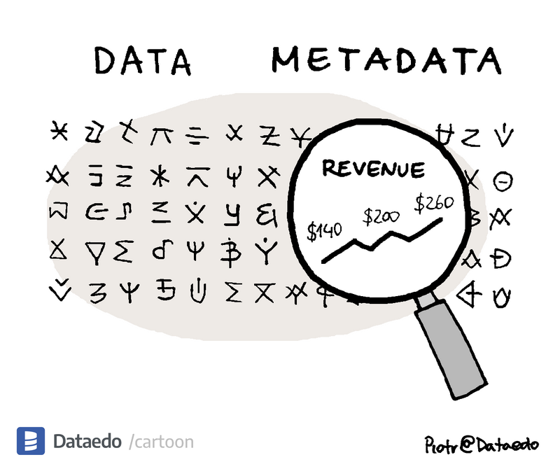 Dataedo - cartoon - data-vs-metadata-3