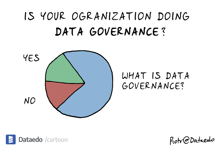 Dataedo - cartoon - data-governance-poll