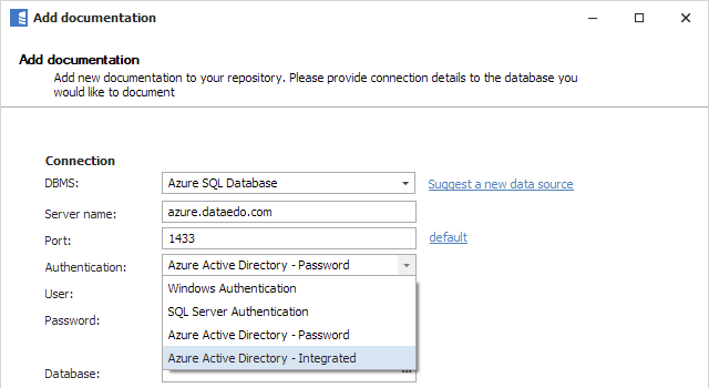 Azure Authentication Support