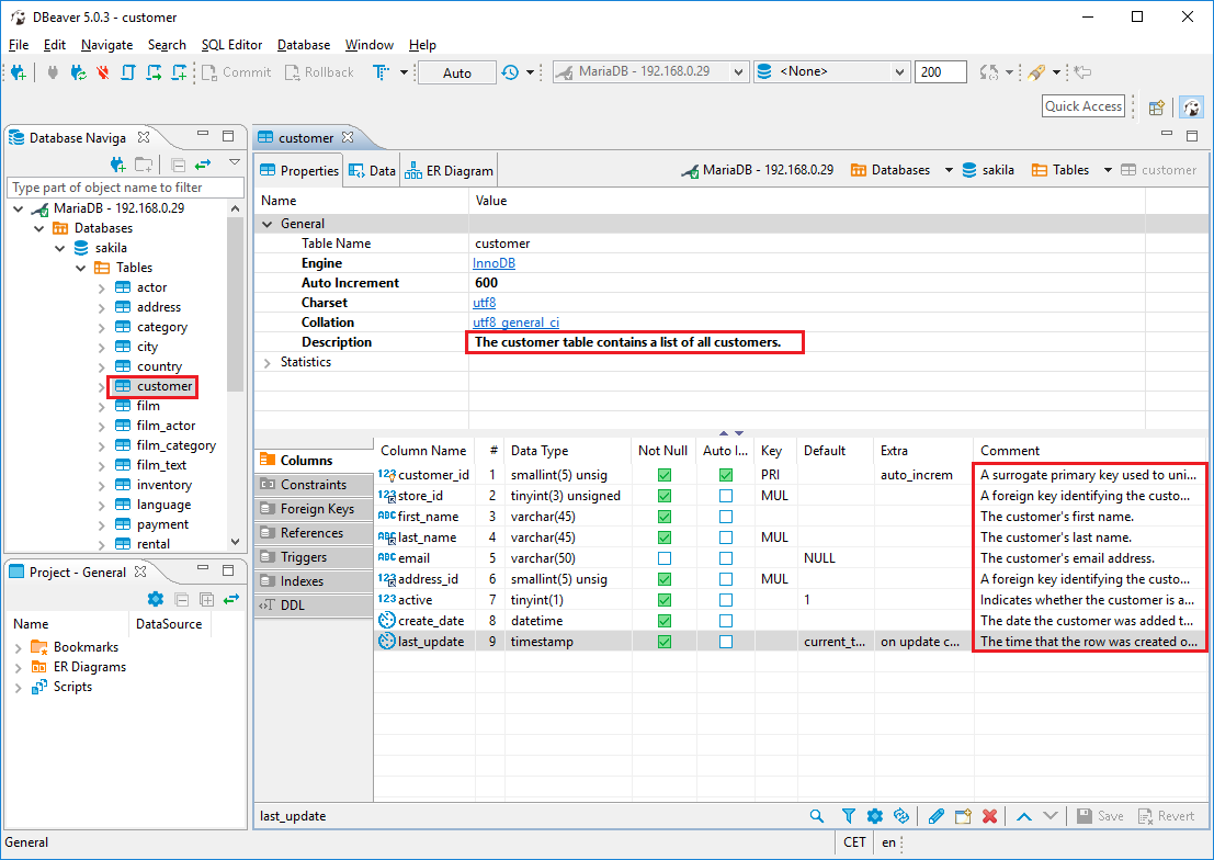 create table in dbeaver