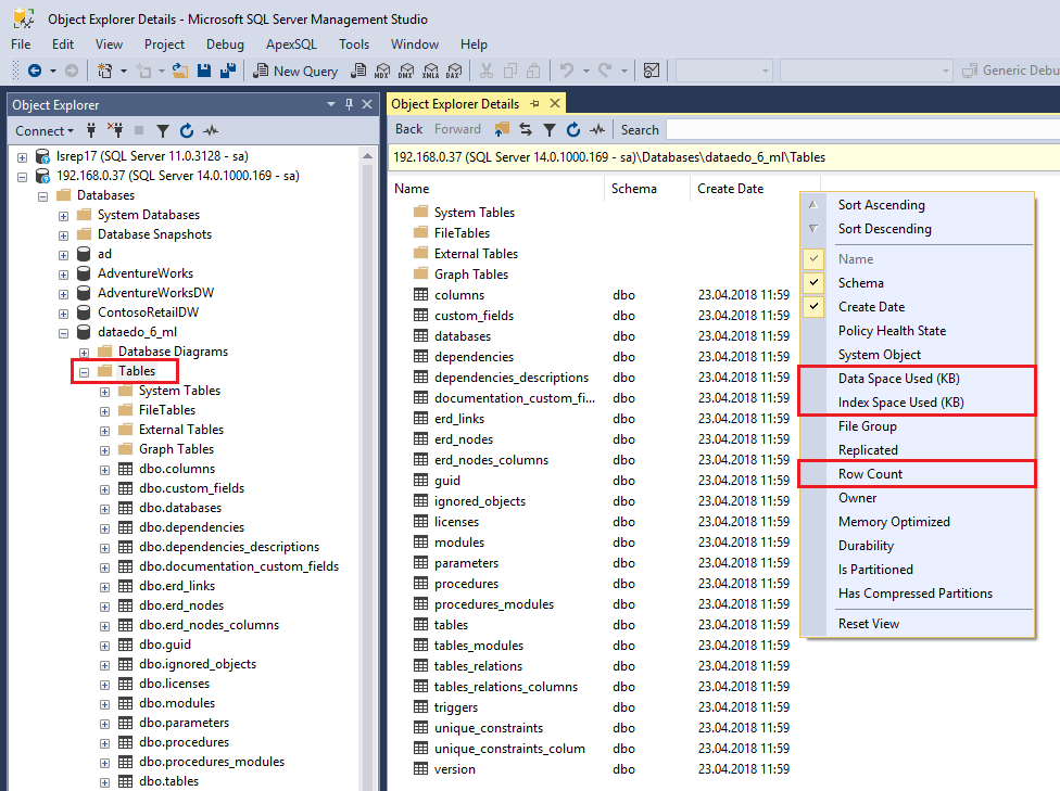 sql server management studio line numbers