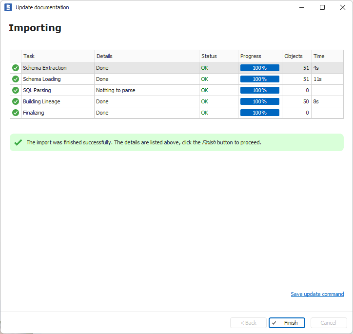 SSAS Finished Import