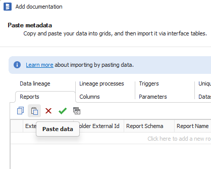 Paste data