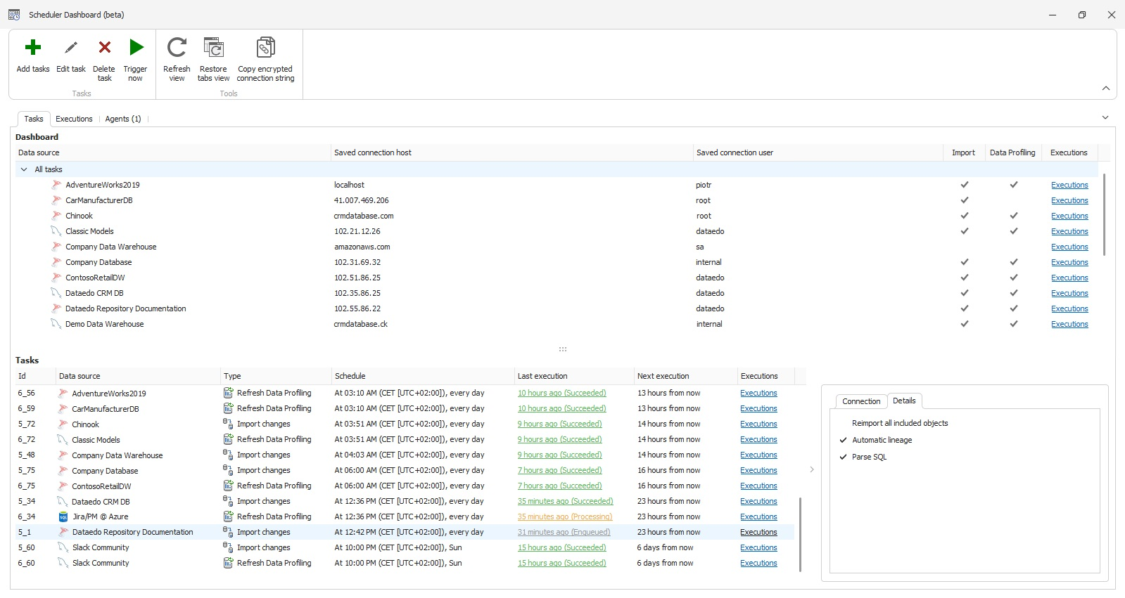 Scheduler Dashboard