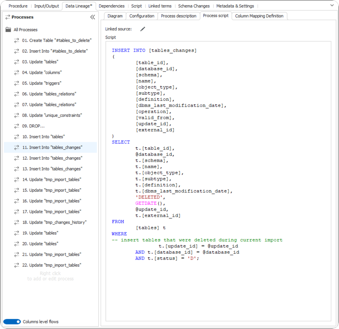 Parsing Stored Procedures and Functions