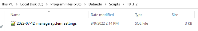 Dataedo 10.3.2 upgrade scripts