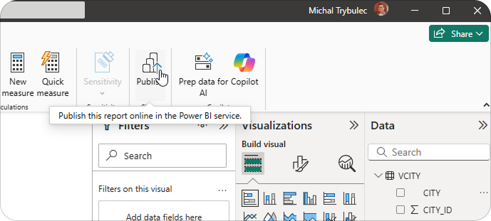 Publish data source Publish